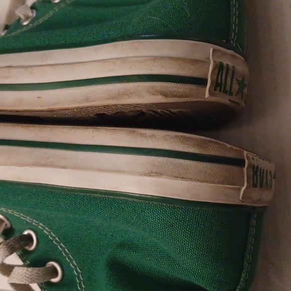 Green Chuck Taylor Converse All Star High Tops - Size 4 (Men) or 6 (Women) - Picture 9 of 10
